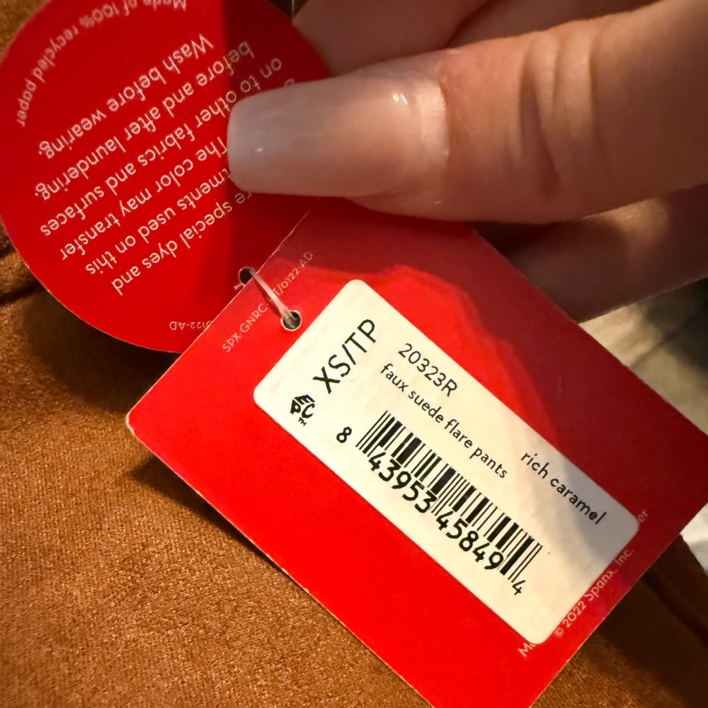 NWT Spanx Faux Suede Flare Pants - Picture 6 of 6